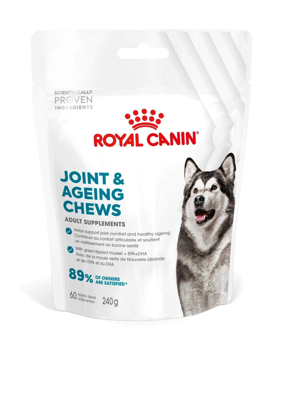 Royal Canin Dog Supplement for Joint & Ageing Soft Chews, 240g
