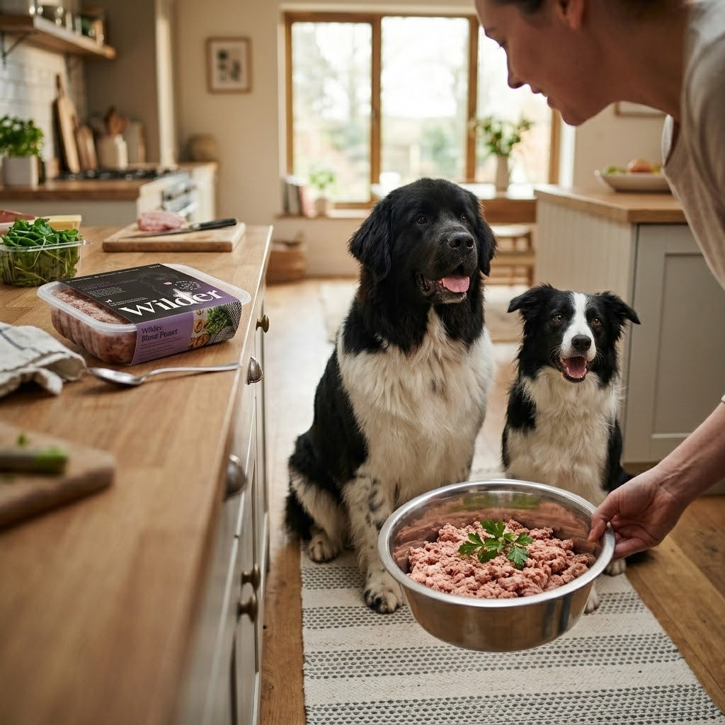 Wilder Three Bird Feast 80/10/10 Raw Mince for Adult Working Dogs