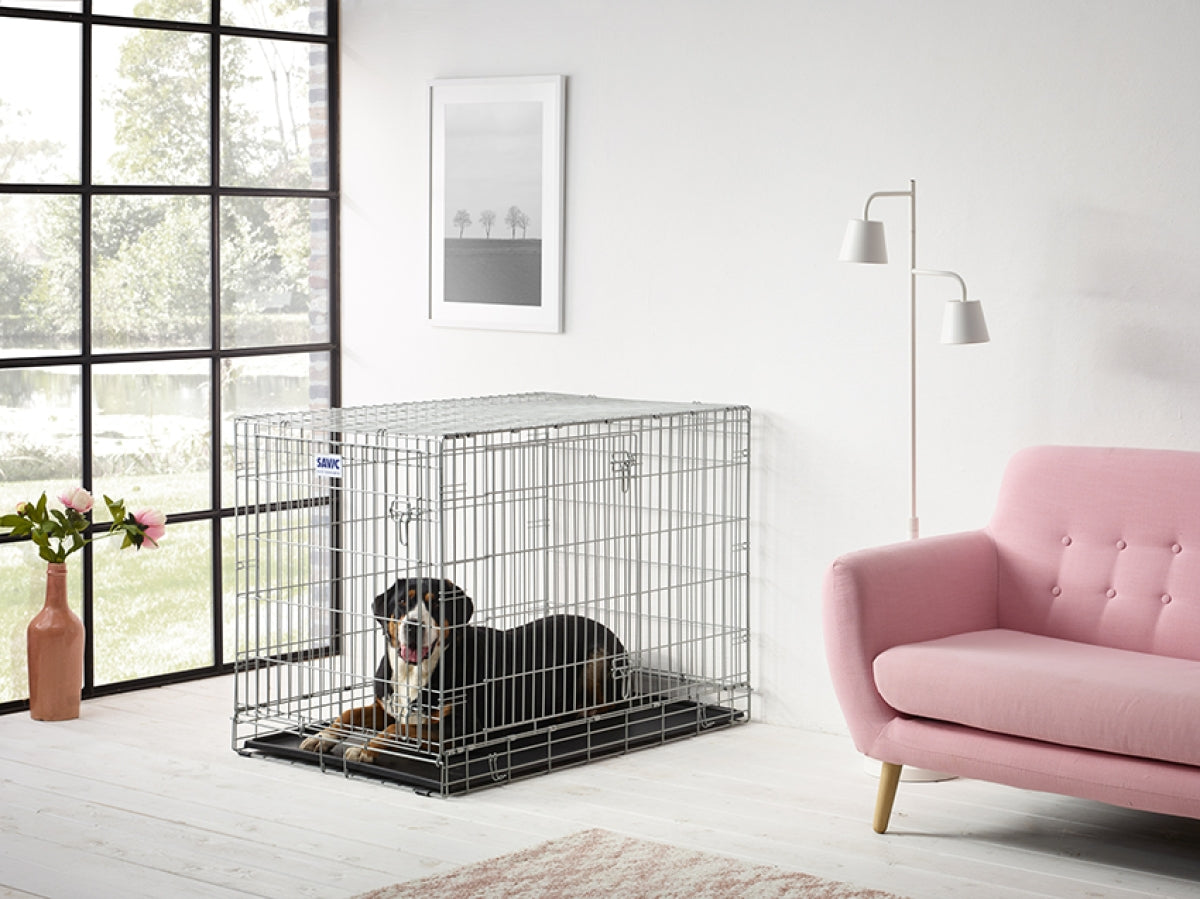 Savic Dog Residence Dog Crate, 118cm Grey