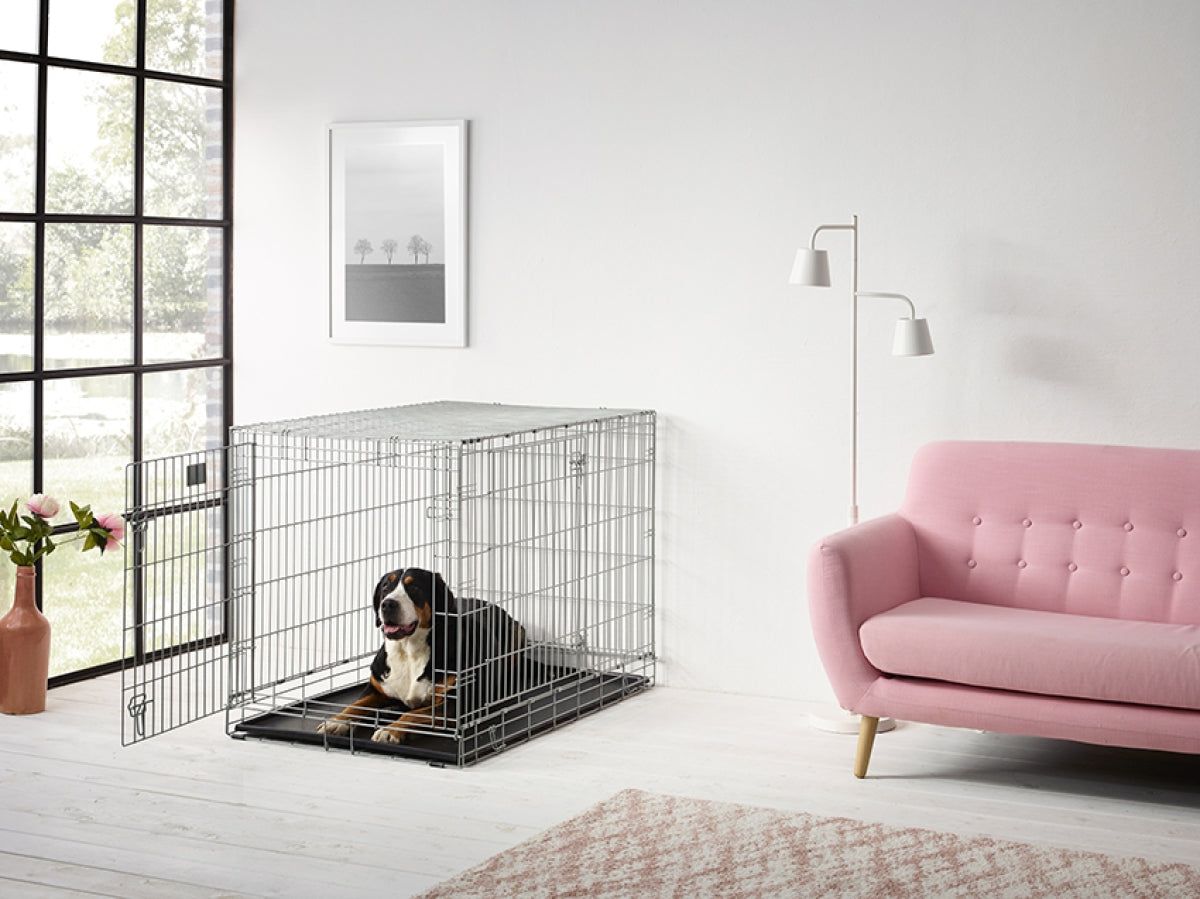 Savic Dog Residence Dog Crate, 118cm Grey