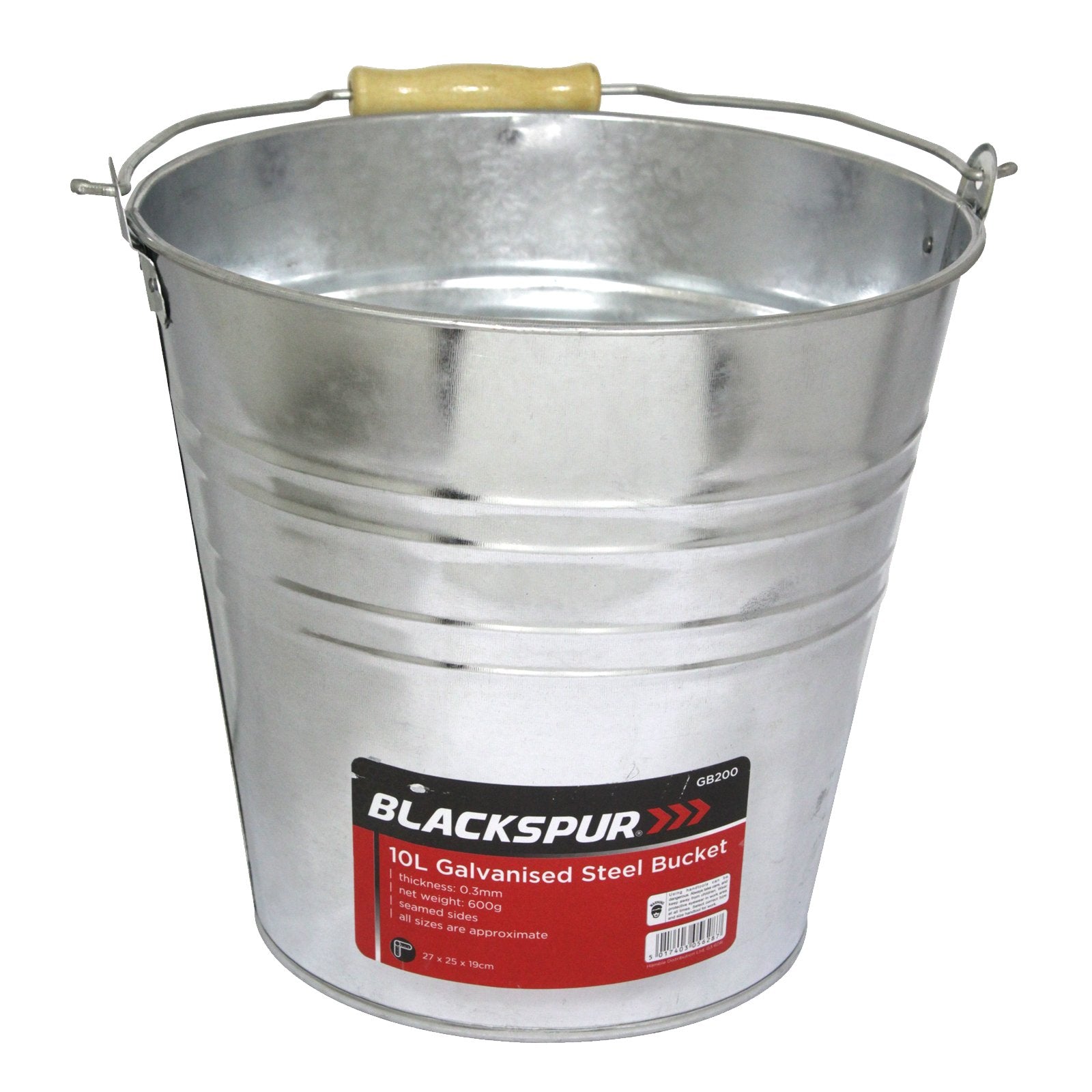 Blackspur 10L Galvanised Bucket