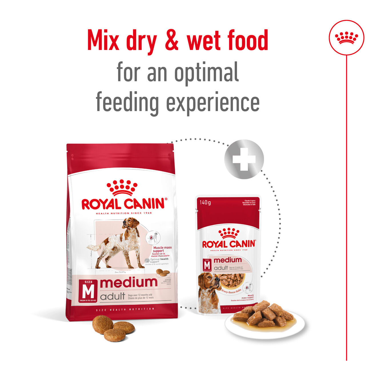 Royal Canin Dry Dog Food for Medium Breed Adult Dogs