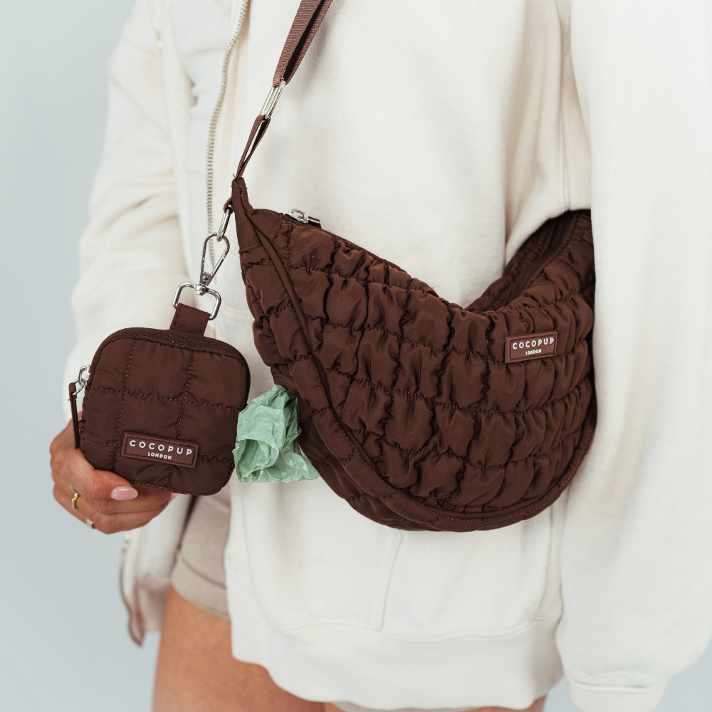Cocopup Crescent Dog Treat Pouch - Espresso