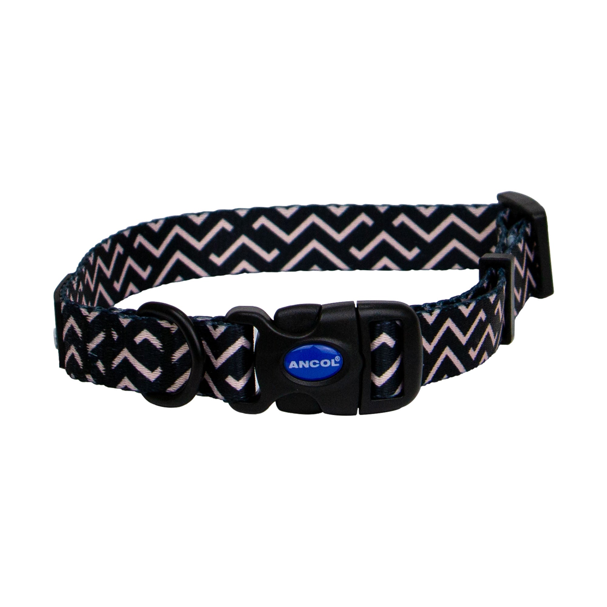 Ancol Soho Zigzag Patterned Dog Collar, Size S1-2 (20-30cm)