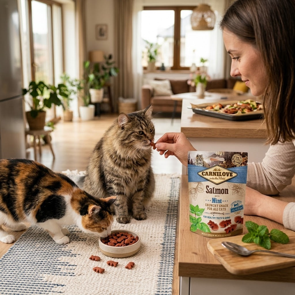 Carnilove Salmon with Mint Crunchy Cat Treats, 50g