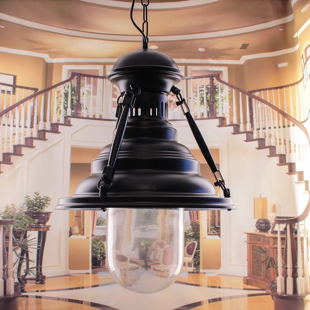Greenhall Ottawa Traditional Hanging Industrial Ceiling Light