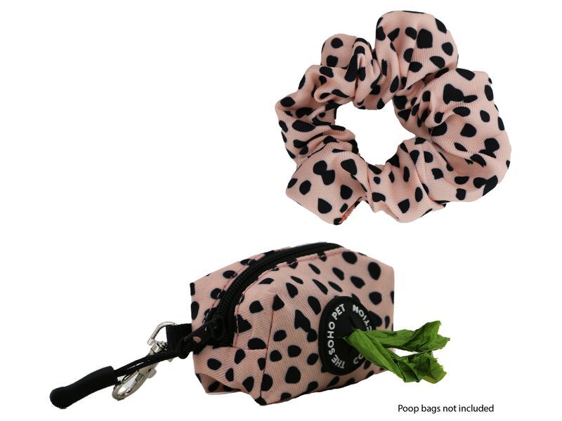 Ancol Soho Dalmation Patterned Poop Bag Dispenser and Scrunchie