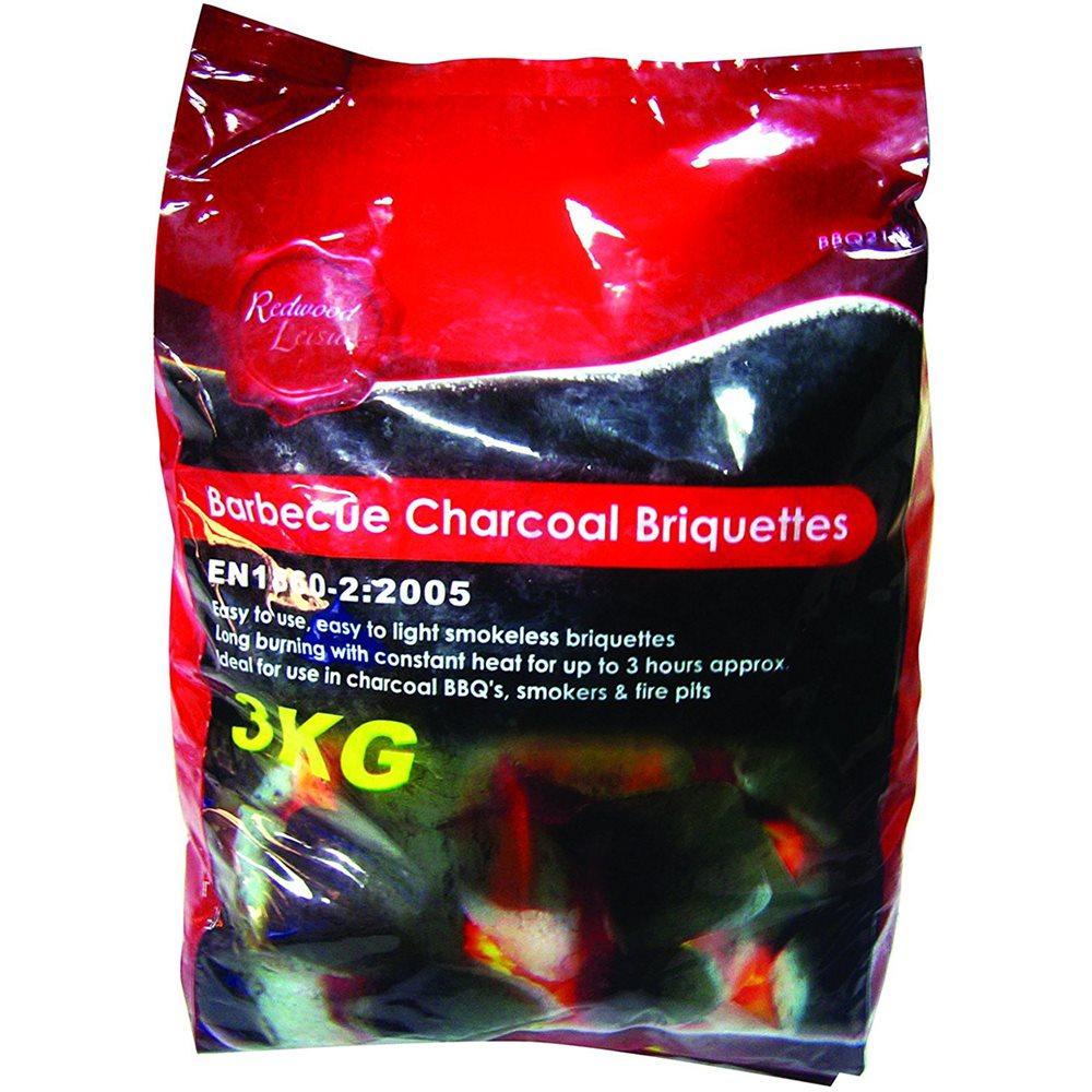 Redwood BBQ Charcoal Briquettes, 3kg