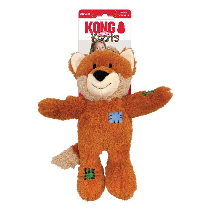Kong Wild Knots Fox Dog Toy, Small/Medium