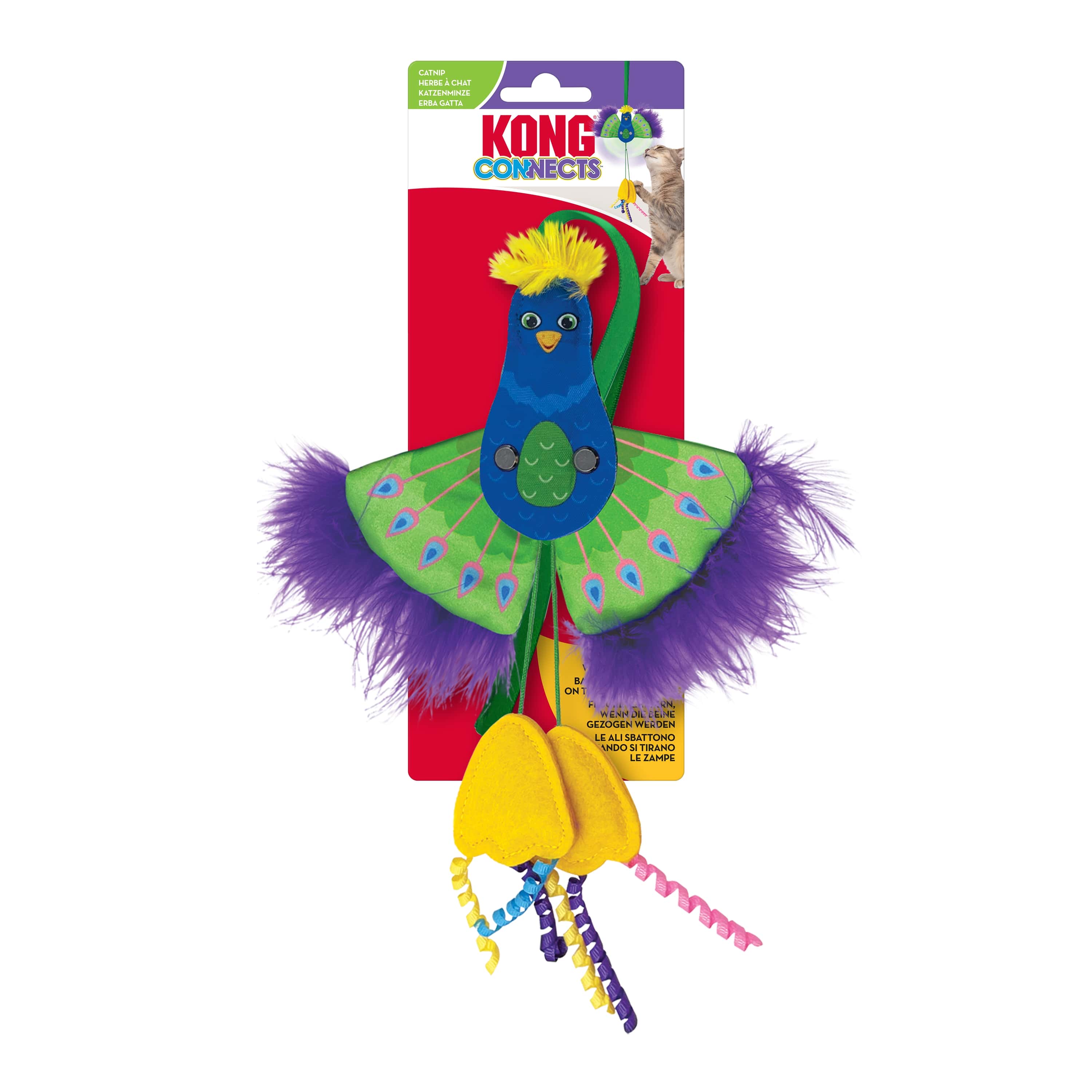 Kong Connects Peacock Cat Toy