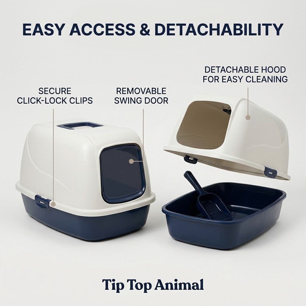 Tip Top Animal Hooded Cat Litter Tray