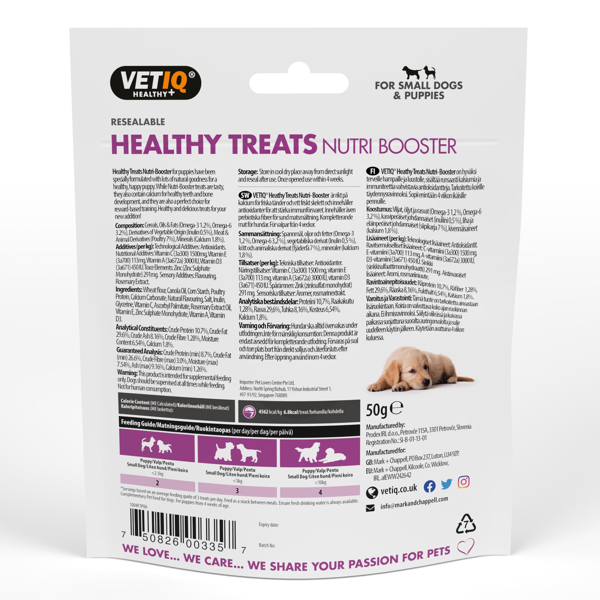 VetIQ Healthy Treats Nutri Booster Puppy Treats, 50g