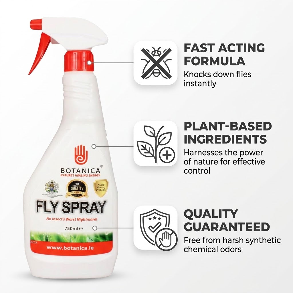 Botanica Fly & Flea Repellent Spray for All Animals, 750ml