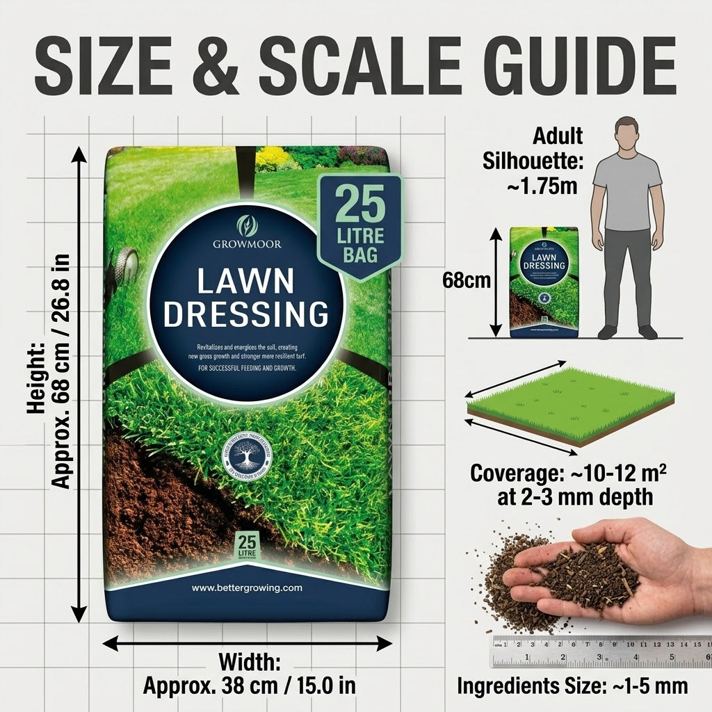 Growmoor Lawn Dressing, 25L