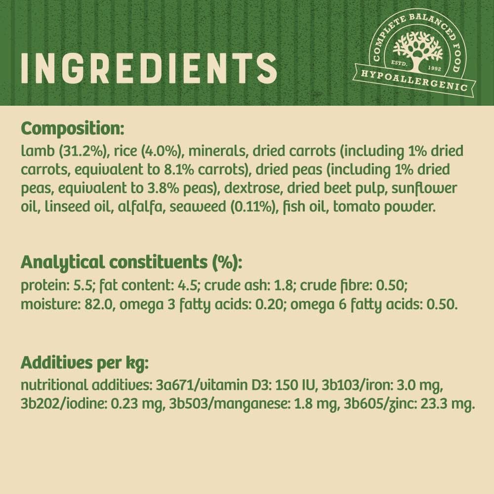 James Wellbeloved Lamb with Rice & Vegetables in Gravy Wet Dog Food for Puppies, 10 x 150g