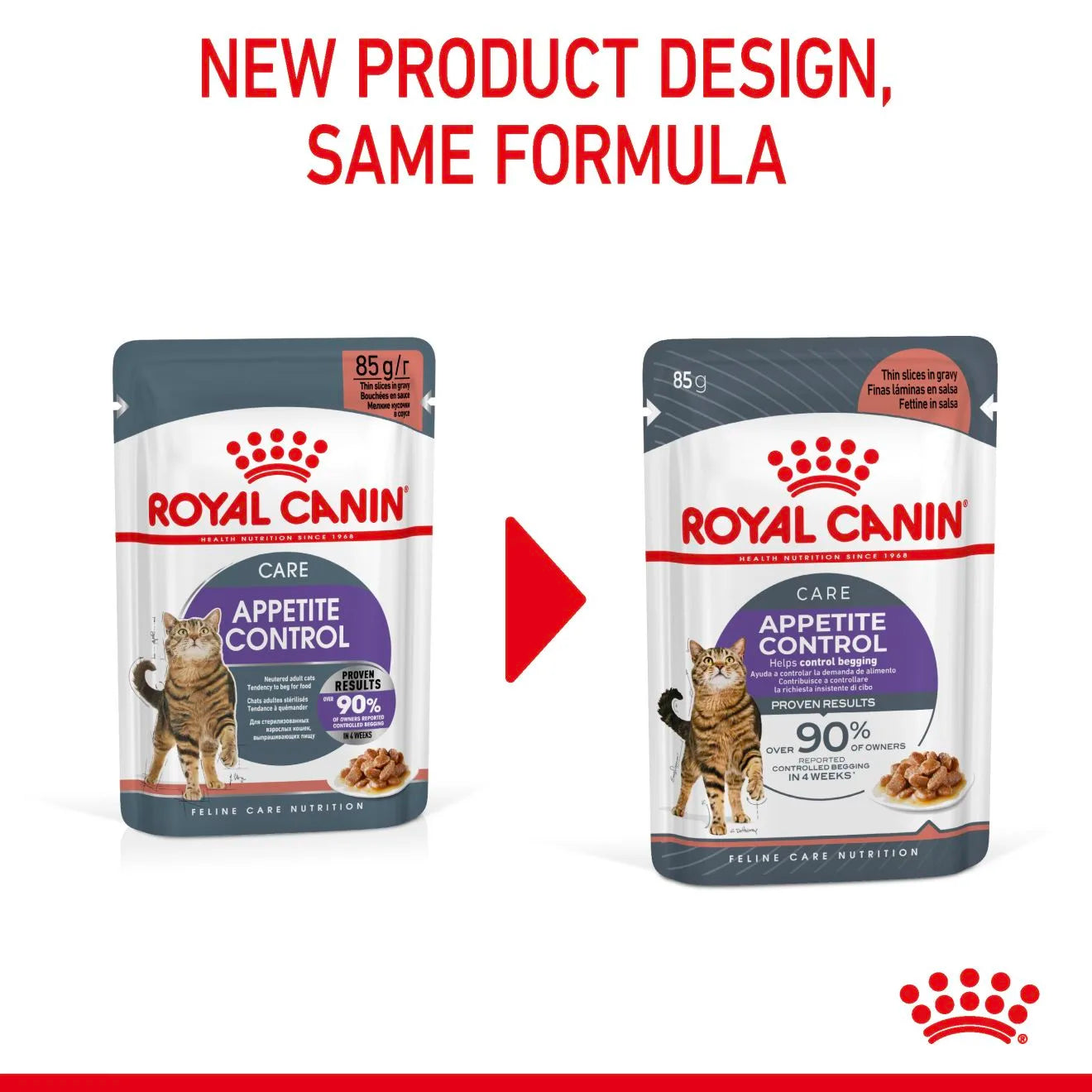 Royal Canin Appetite Control Wet Cat Food Thin Slices In Gravy for Adult Cats, 85g