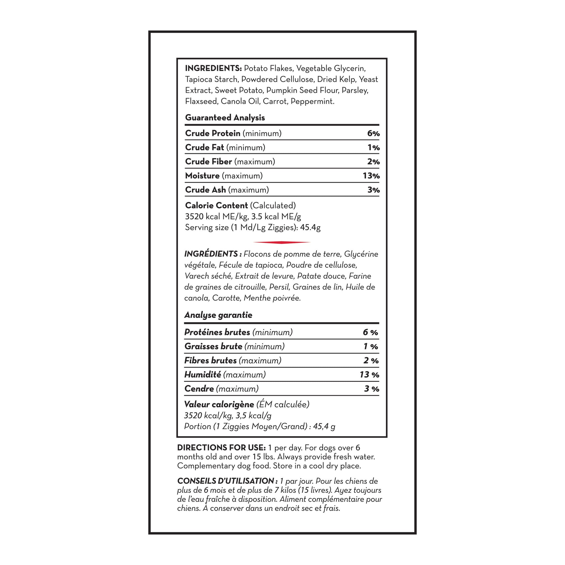 Kong Ziggies Enhanced Dog Treats, Medium/Large 227g