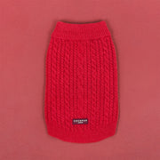 Cocopup Mulled Wine Cable Knit Dog Jumper