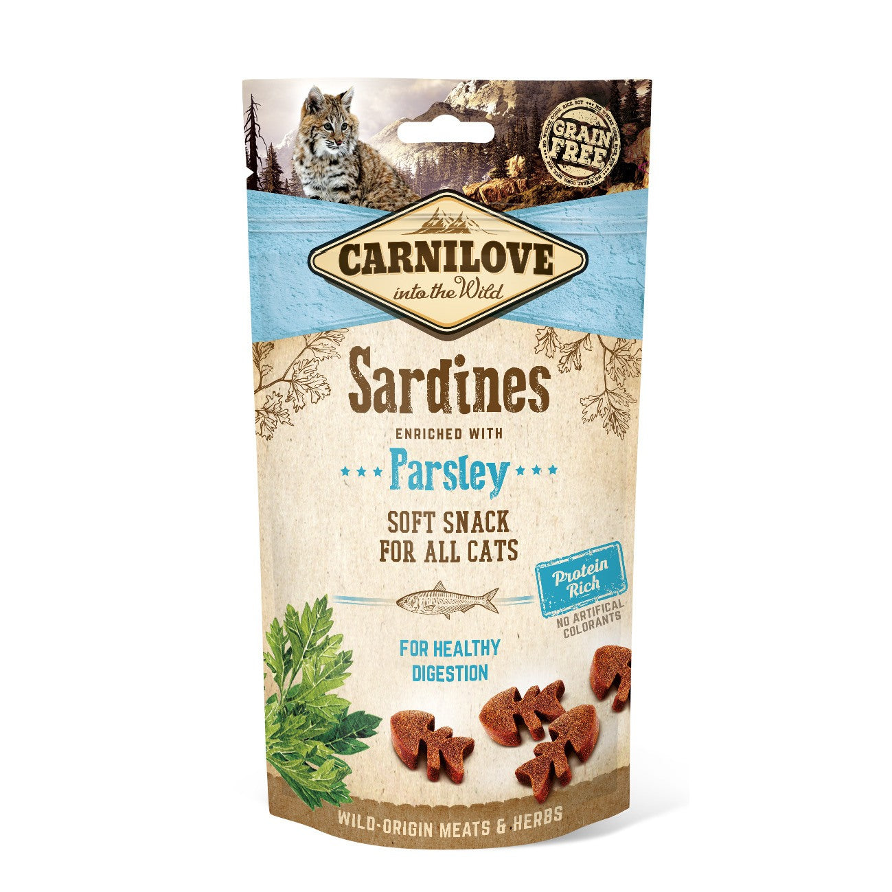 Carnilove Sardines with Parsley Semi Moist Cat Treats, 50g