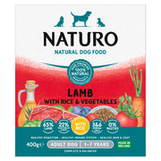 Naturo Lamb with Rice & Vegetables Wet Dog Food for Adult Dogs, 400g