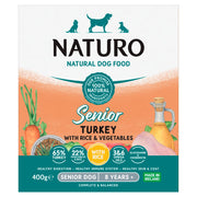 Naturo Dog Turkey with Rice & Vegetables Wet Dog Food for Senior Dogs, 400g
