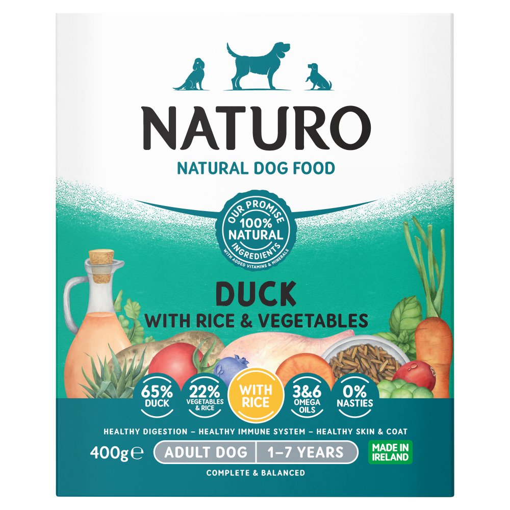 Naturo Duck with Rice & Vegetables Wet Dog Food for Adult Dogs, 400g