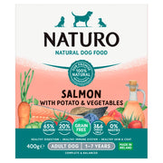 Naturo Salmon with Potato & Vegetables Wet Dog Food for Adult Dogs, 400g