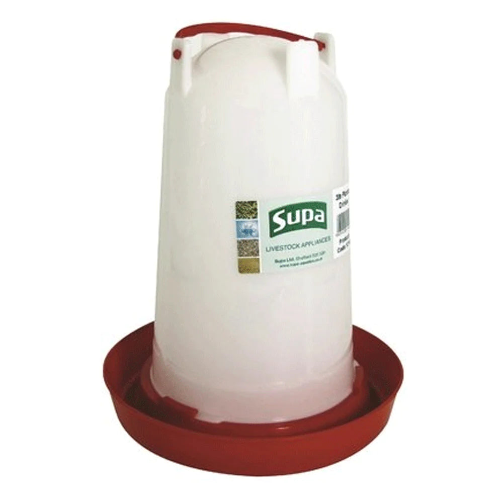 Supa Red & White Poultry Drinker