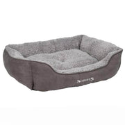 Scruffs Cosy Grey Soft-Walled Box Dog Bed, Large