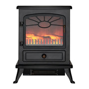 Focal Point ES2000 Electric Stove with Log Flame Effect, Black
