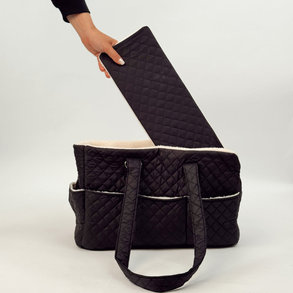 Cocopup Quilted Black Dog Carrier