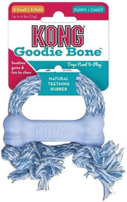 Kong Puppy Goodie Bone With Rope, Extra Small