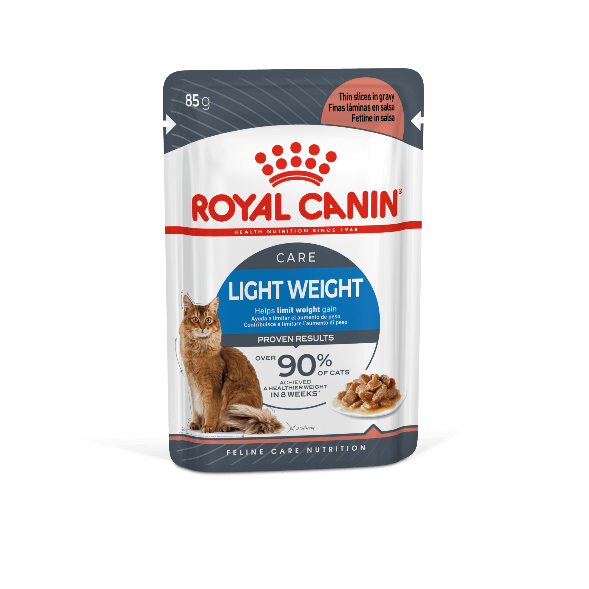 Royal Canin Light Weight Care Wet Cat Food Thin Slices In Gravy for Adult Cats, 85g