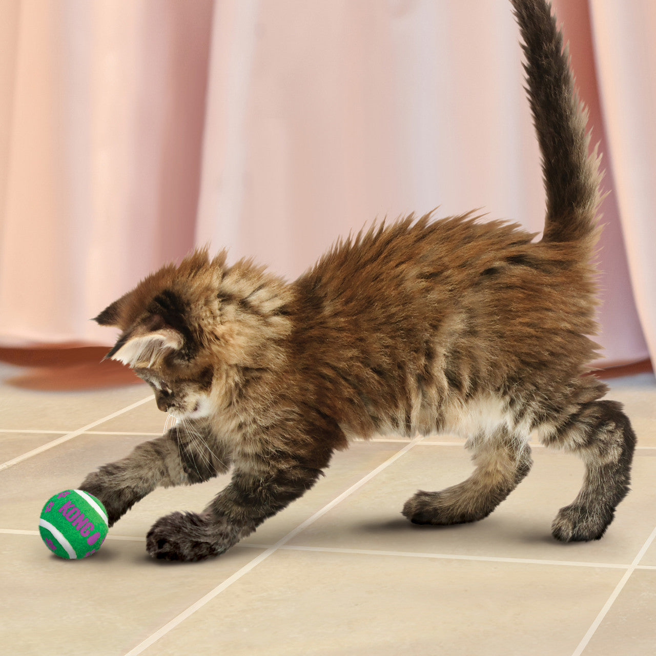 Kong Tennis Balls With Bells Cat Toy, 3 Pack