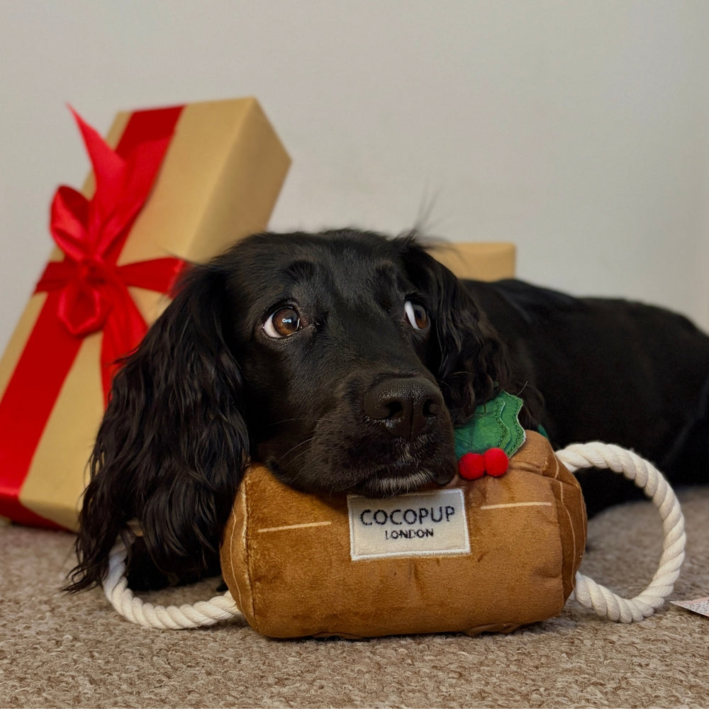 Cocopup Yule Log Christmas Dog Toy