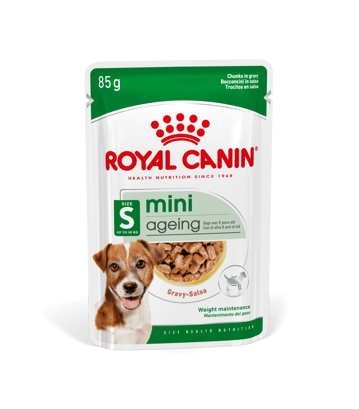Royal Canin Ageing 8+ Wet Dog Food Chunks In Gravy for Small Breed Senior Dogs, 85g