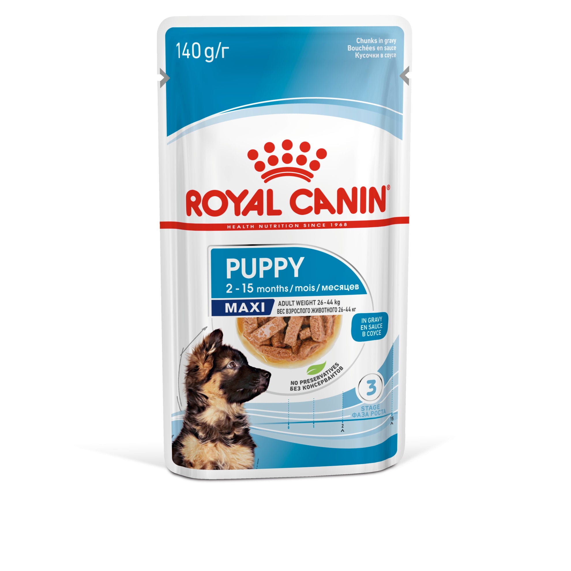 Royal Canin Wet Dog Food Chunks In Gravy for Large Breed Puppies, 140g
