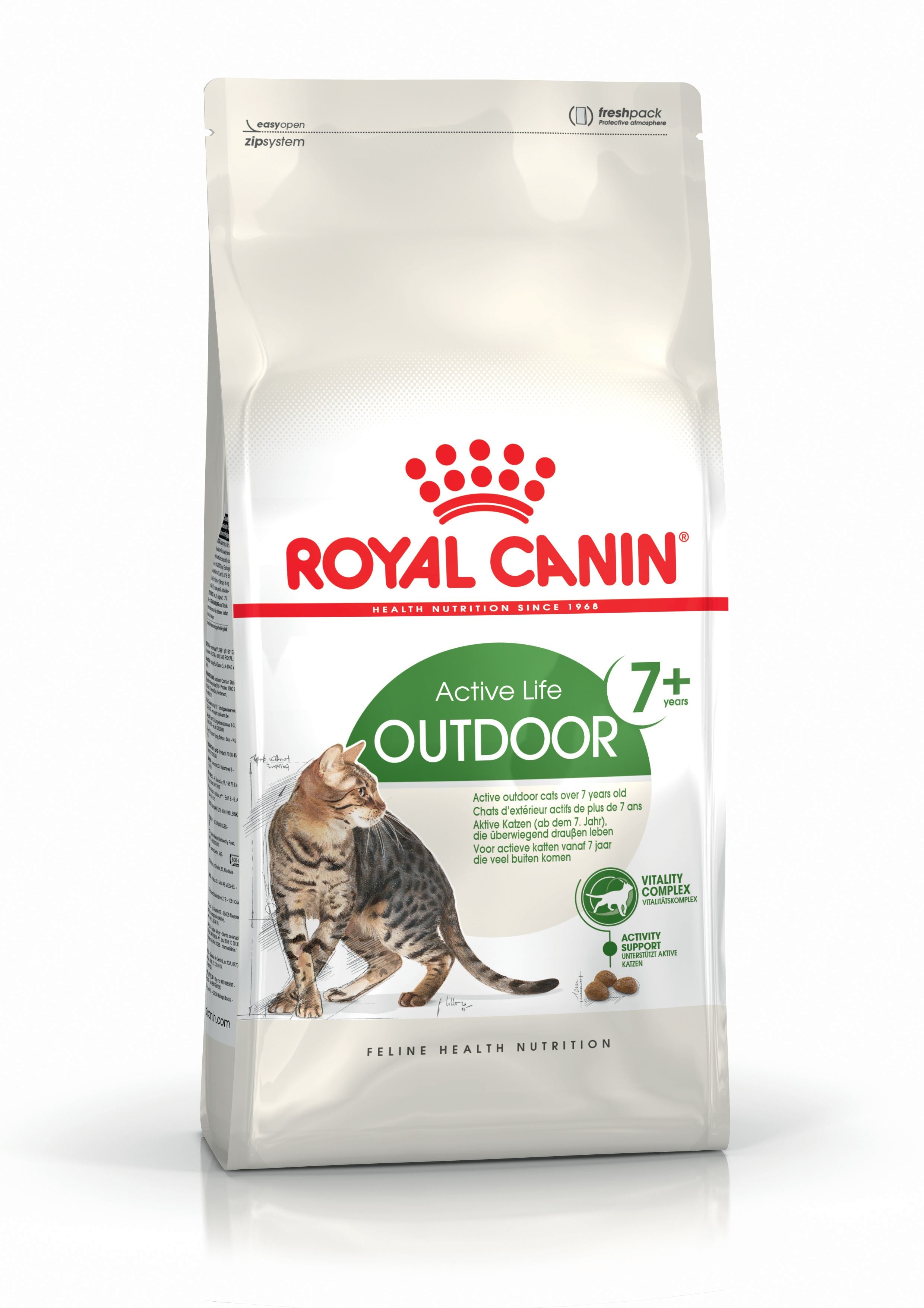 Royal Canin Outdoor 7+ Dry Cat Food for Active Outdoor Senior Cats, 400g