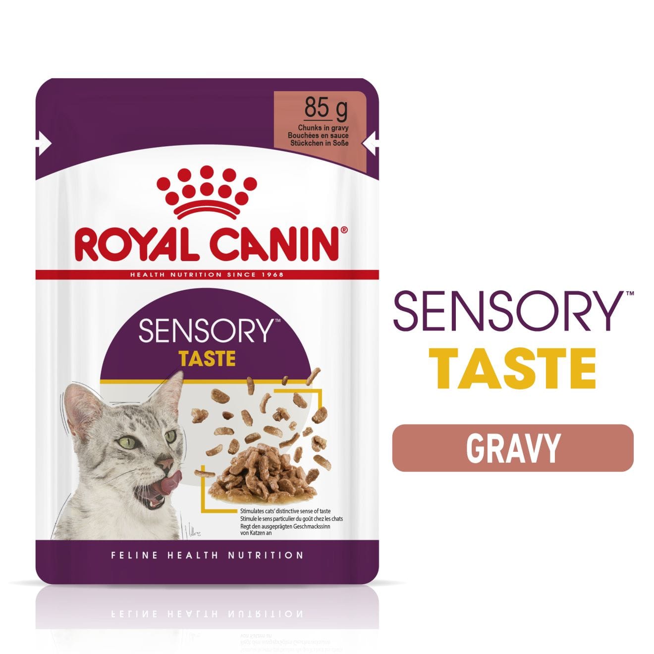 Royal Canin Sensory Taste Wet Cat Food Chunks In Gravy for Adult Cats, 85g