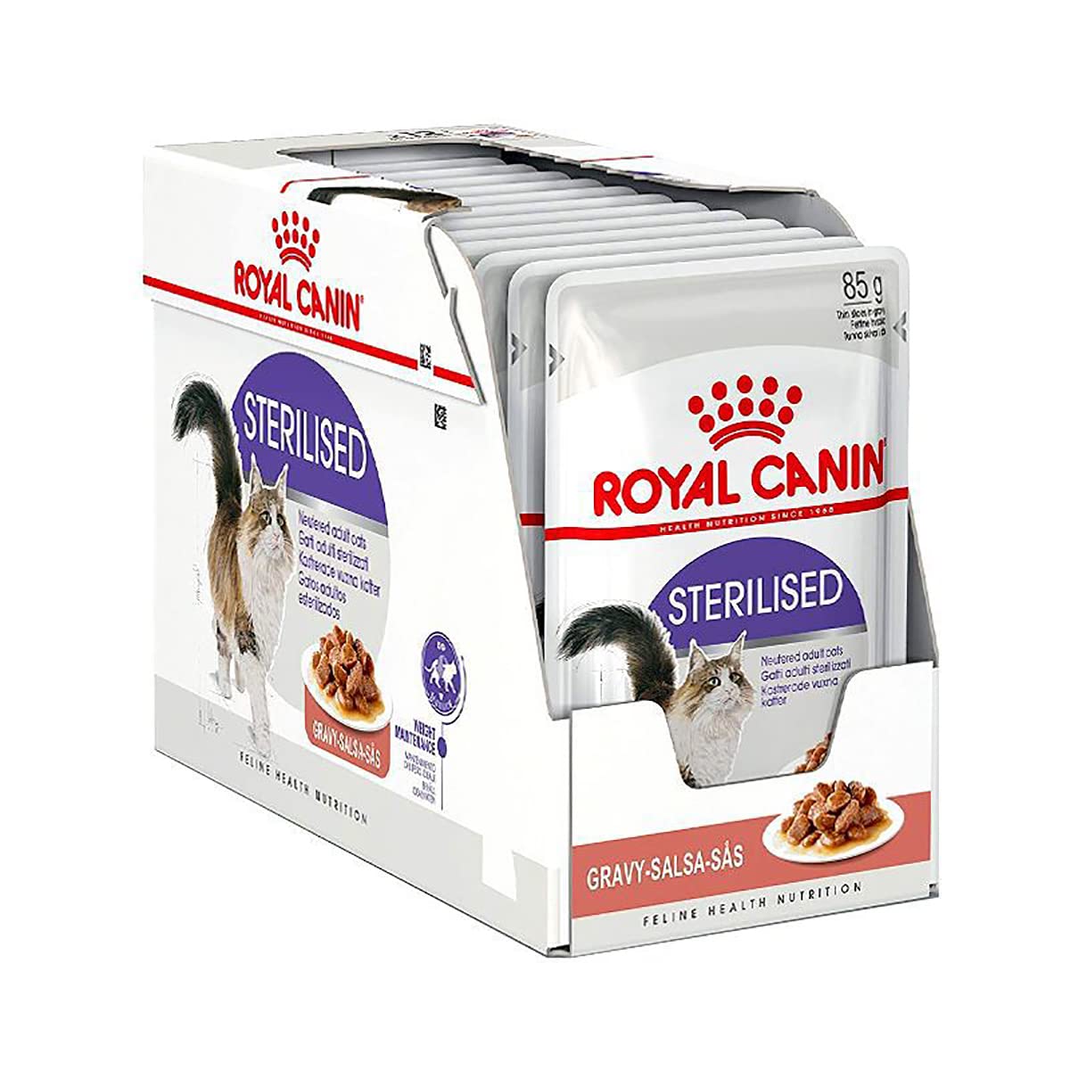 Royal Canin Sterilised Wet Cat Food Thin Slices In Gravy for Neutered Adult Cats, 85g