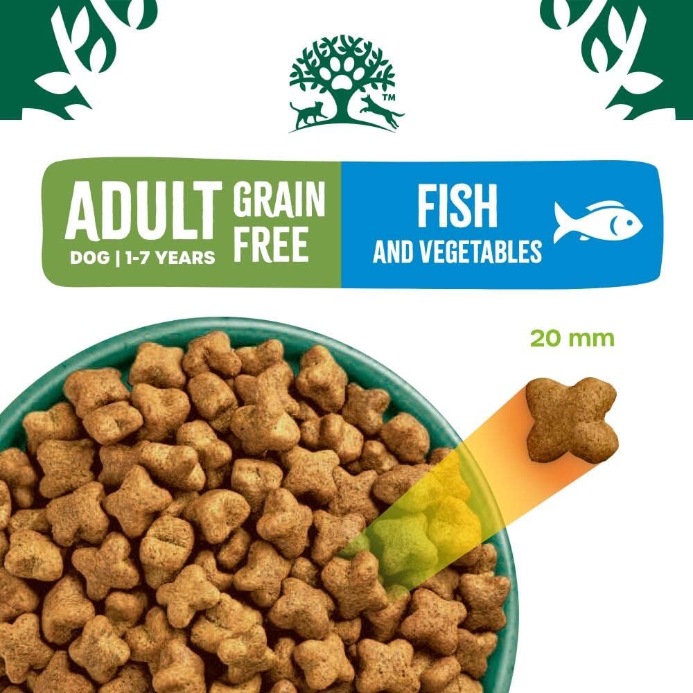 James Wellbeloved Grain Free Fish & Rice Dry Dog Food for Adult Dogs, 1.5kg