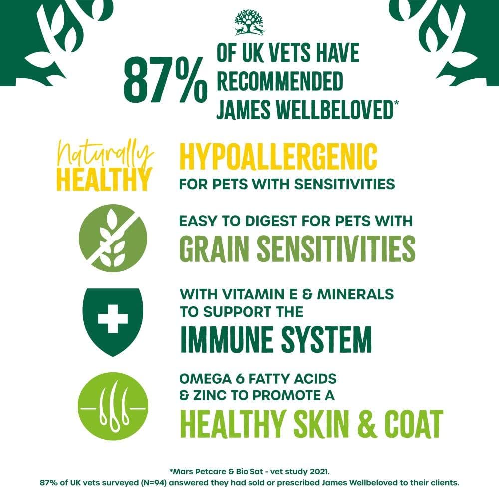 James Wellbeloved Grain Free Turkey Dry Cat Food for Adult Cats, 1.5kg