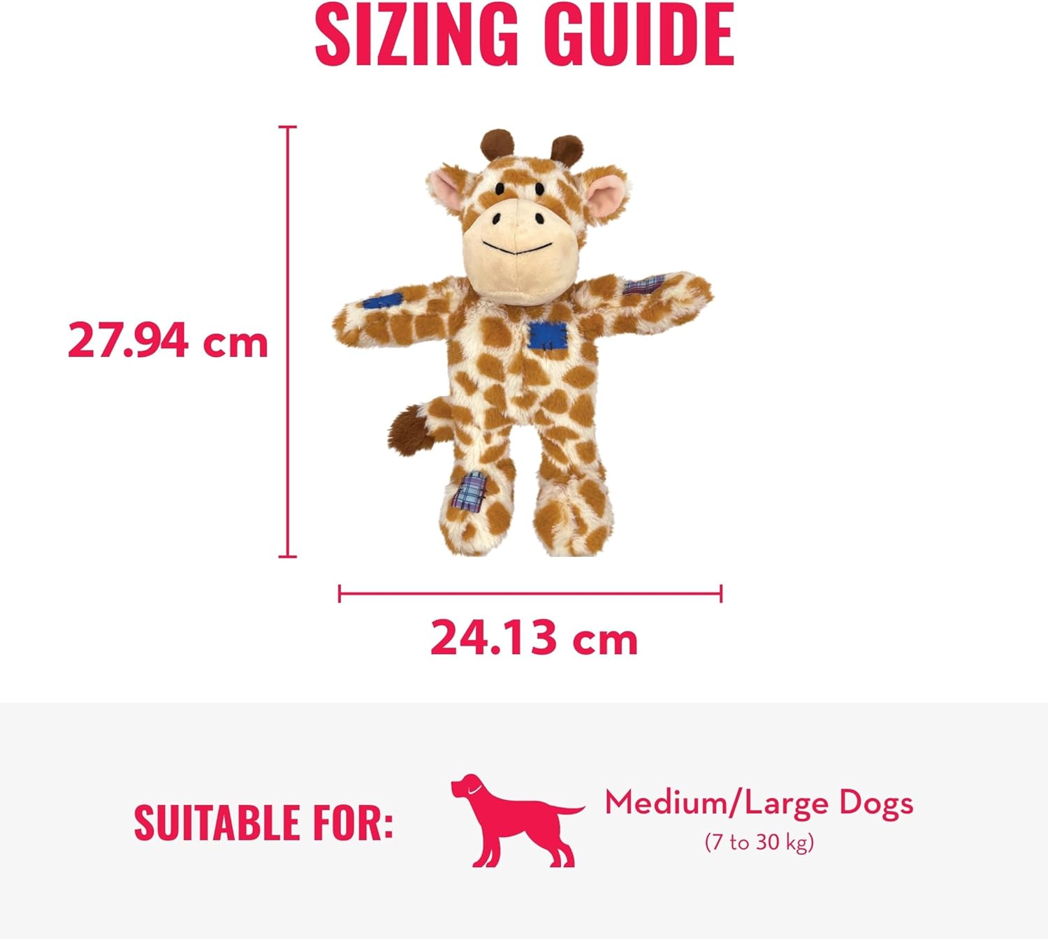 Kong Wild Knots Giraffe Dog Toy, Medium/Large