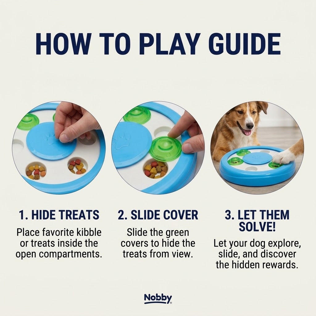Nobby BrainBoard Circle Interactive Pet Puzzle Toy, 23cm