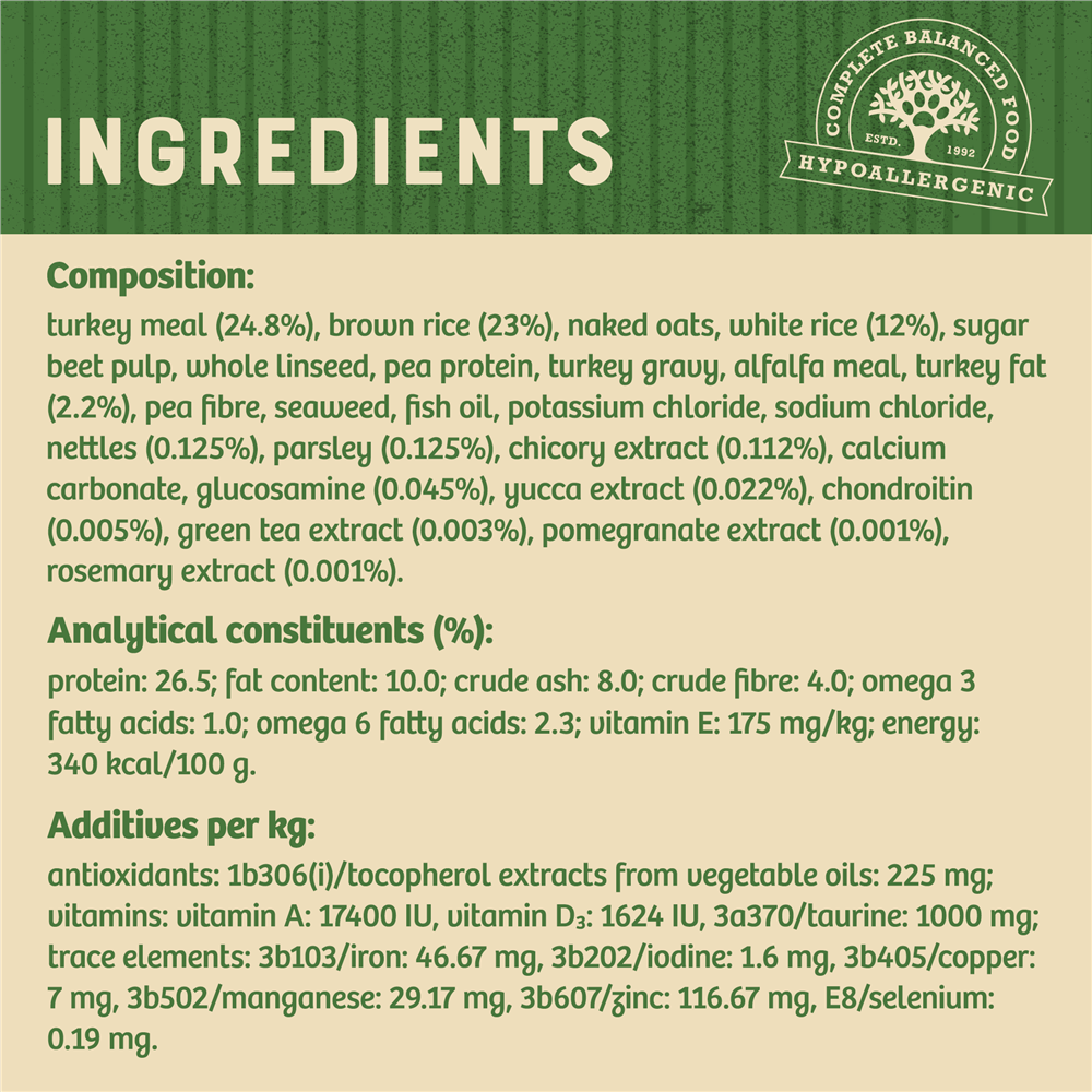 James Wellbeloved Turkey & Rice Light Dry Dog Food for Adult Dogs, 1.5kg