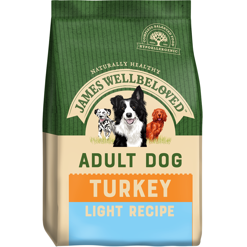 James Wellbeloved Turkey & Rice Light Dry Dog Food for Adult Dogs, 1.5kg