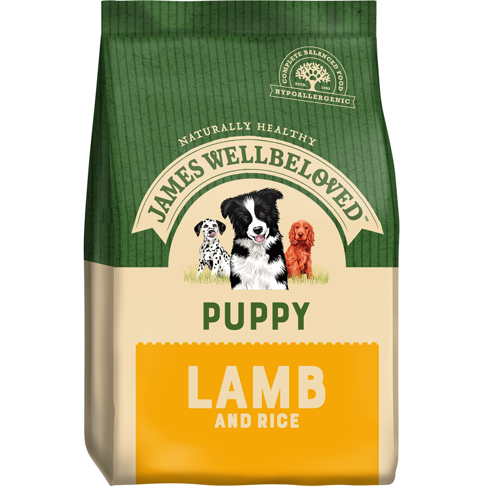 James Wellbeloved Lamb & Rice Dry Dog Food for Puppies, 2kg