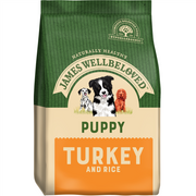 James Wellbeloved Turkey & Rice Dry Dog Food for Puppies, 2kg