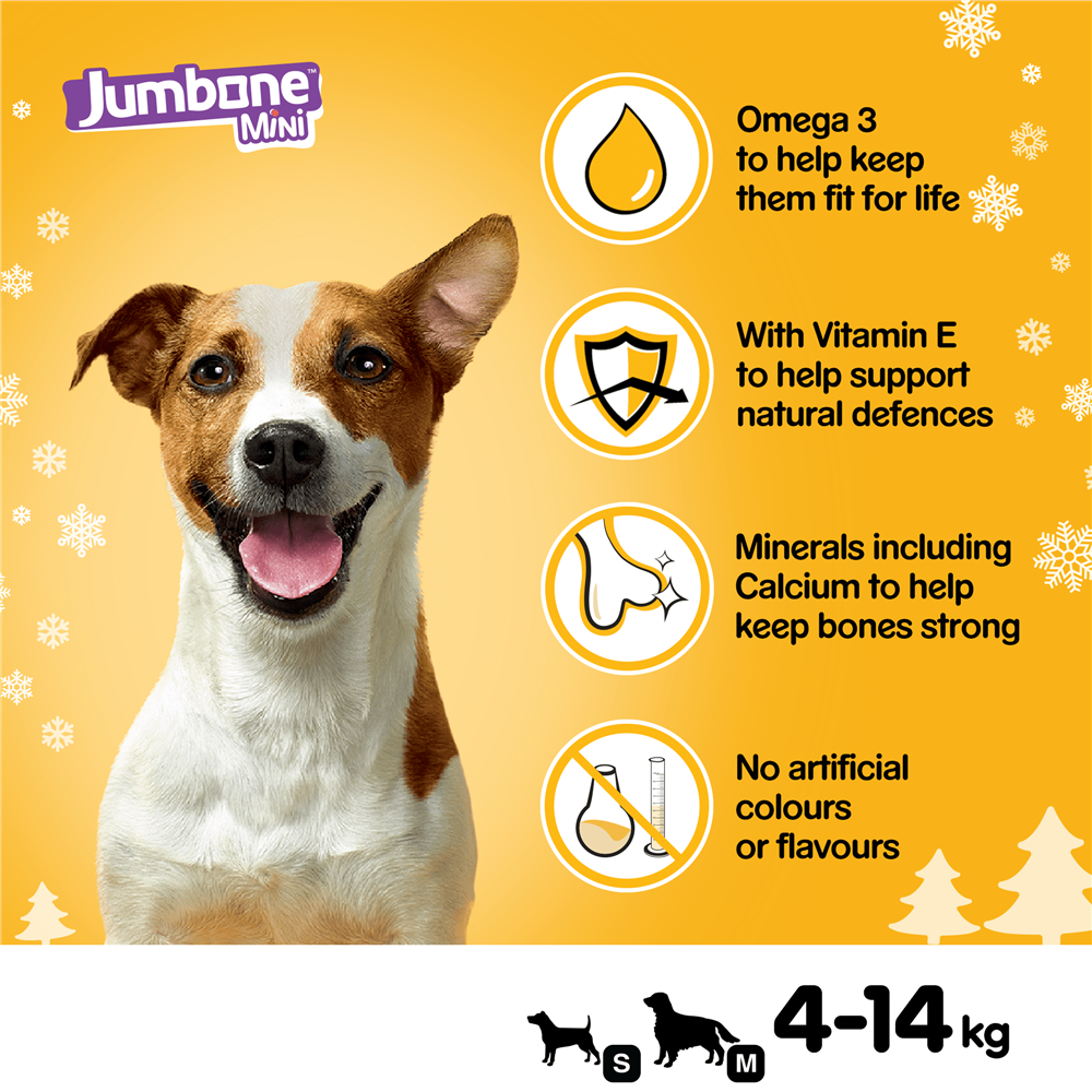 Pedigree Christmas Turkey Jumbone Small Dog Treat, 4 Chews