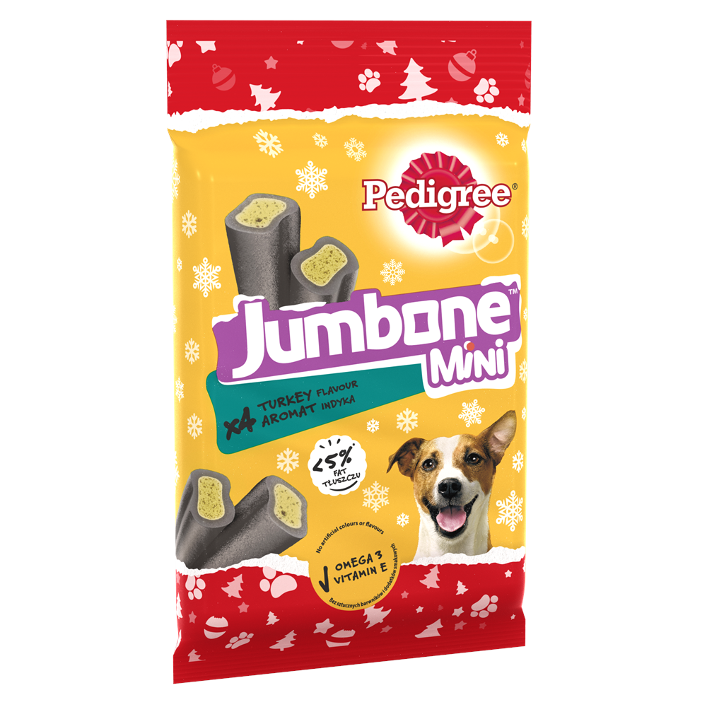Pedigree Christmas Turkey Jumbone Small Dog Treat, 4 Chews